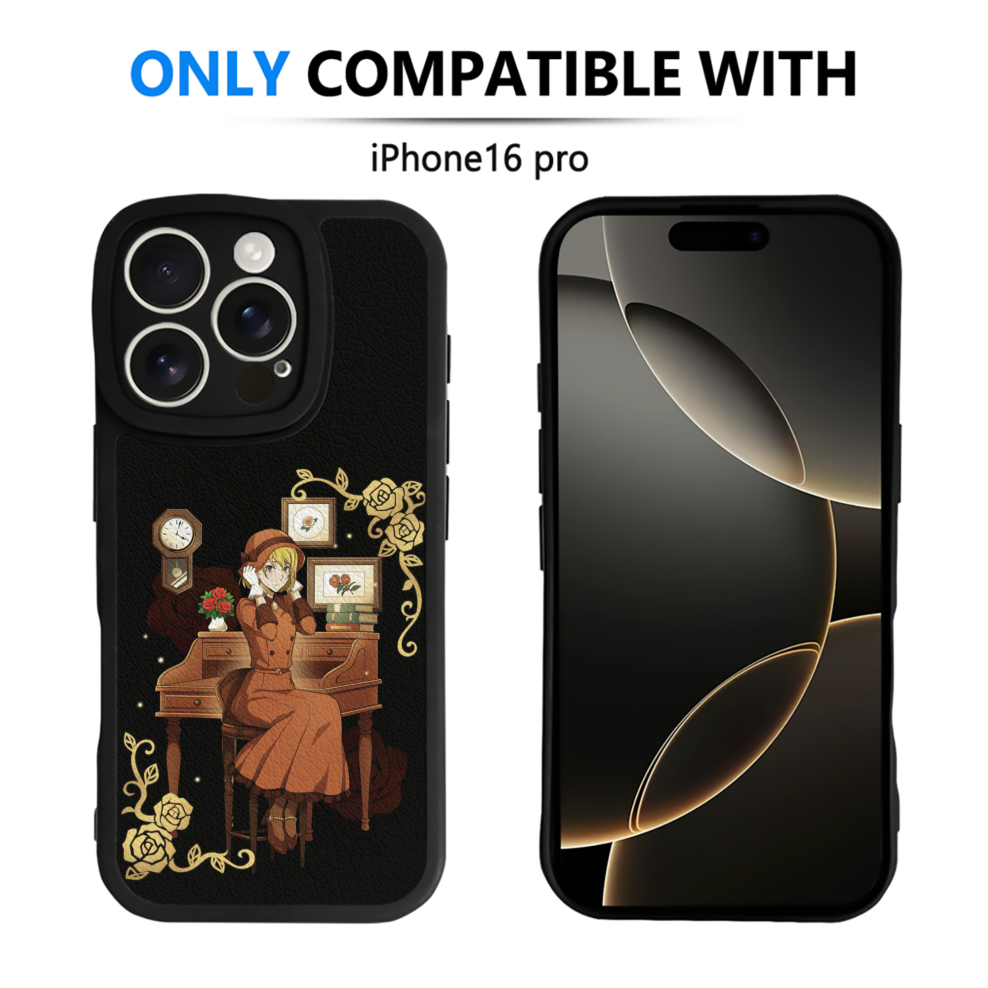 （画像用） 文豪ストレイドッグス Bungo Stray Dogs 【iPhone 16シリーズ対応】シリコンスマホケース（レザー調） 材質：シリコン